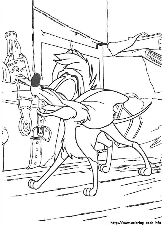 Oliver and Company coloring picture